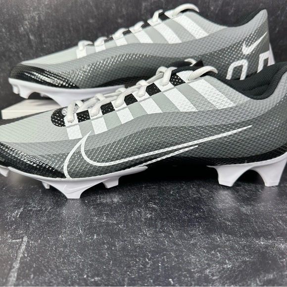 NIKE VAPOR EDGE SPEED 360 BLACK DARK SMOKE GREY MENS FOOTBALL CLEATS SIZE 14 NEW - Picture 7 of 10